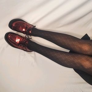 TUK METALLIC BURGUNDY CREEPERS 7